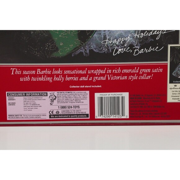 Mattel Happy Holidays Special Edition 1995 Barbie Doll NRFB - Picture 7 of 9